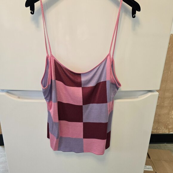 Chanel Super Rare Color Block Spaghetti Strap Top Size 48 Worn 1x Ret. $1280 - Picture 6 of 8